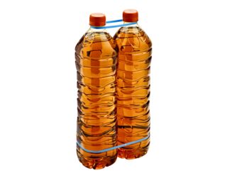 PET Flaschen in umweltfreundlicher Verpackung